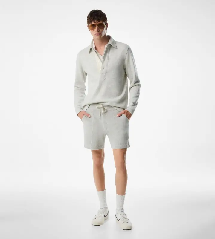 TOWELLING SHORTS LIGHT GREY online
